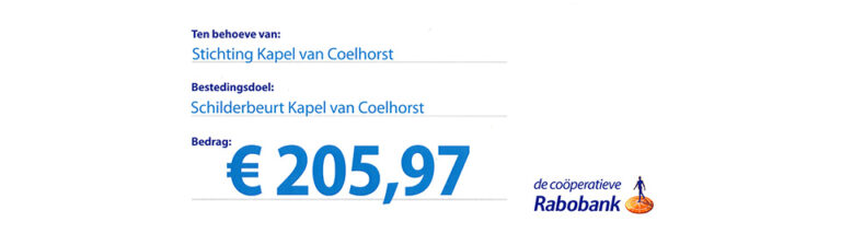 RABO check Kapel van Coelhorst